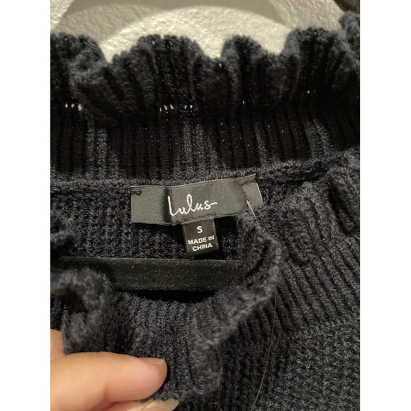 LULUS Black Knitted Sweater - Picture 2 of 4